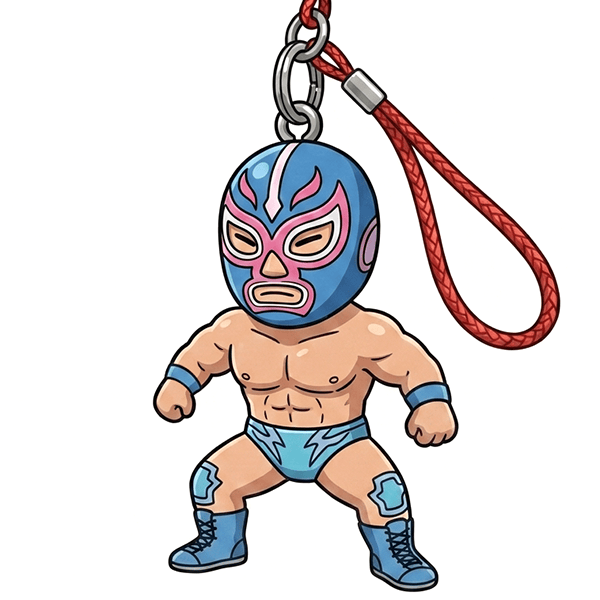 プロレスラーフィギュアのイラスト
